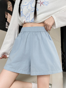 MiiOW | Quần short công sở cạp cao cho nữ MiiOW Quần short cotton co giãn năm mảnh dáng rộng thoải mái mùa hè 2025