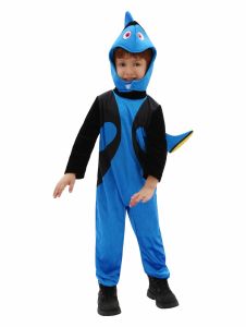 ชุดคอสเพลย์น้ำเงินสัตว์นีโม่ดอรี่ชุดจั๊มสูทหมวกสำหรับเสื้อผ้าสำหรับงานปาร์ตี้ฮาโลวีนสำหรับเด็กผู้ชายและเด็กผู้หญิงปลาหมึกทะเล