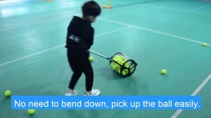 Portable tennis ball picker ball collector multi-ball trainer automatic ball basket rolling ball picker