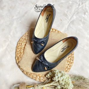 Flatshoes CLARINE Wanita - Sepatu Sandal Balet Wanita Pita 8 Sol Karet NonSlip