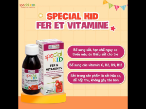 Special Kid Fer Et Vitamines bổ sung sắt hữu cơ và các vitamin cho bé | Nhập khẩu chính hãng Pháp