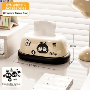 Japanese Creative Luxury Desktop Decorative Tissue Box Wall-Mountable