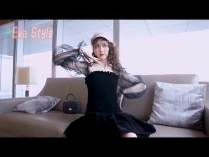 Eva Style🍒พร้อมส่ง✨COD เอวเซ็กซี่เอวบางชุดไหล่เดียว เชุดเดรสสีดำแขนยาว ชุดเดรสแขนพัฟสีดำ ปิดไหล่ เอวบาง ชุดเดรสแขนยาว - Lazada