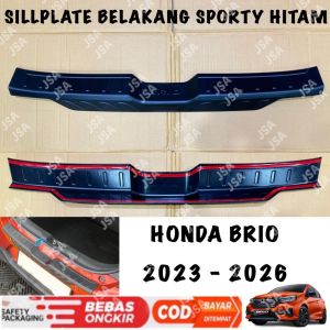 Sillplate Belakang Brio 2023 2024 2025 Sporty Hitam .