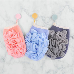 Two-in-one Scrub Towel Bath Flower Bath Exfoliation Gloves No Skin Damage Dual-use Household Bath and Bath Magic Instrument