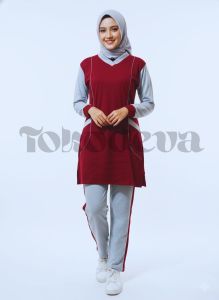 COD Baju senam muslimah Syari /Baju olahraga muslim