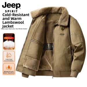 JEEP SPIRIT | Winter Warmth Pure Cotton Lamb Wool Lined Jacket