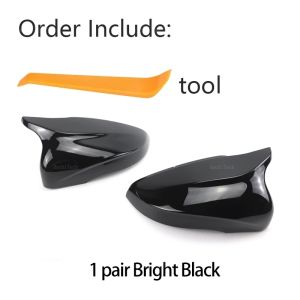 Carbon Fiber Look Sport Style Black Rearview Side Mirror cover Caps for Volkswagen VW Touran MK6 Golf 6 GTI 2009-2019