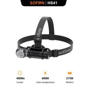 Sofirn HS41 Headlamp 4000lm 21700 USB C Rechargeable with Power Bank Flashlight SST20 LED Torch Indicator