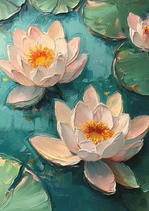 KAYOU | DIY Oil Painting Kit for Adults Spring Floral Lemon Lotus Grape Artwork Paint By Numbers Canvas Wall Art Home Decor Gift