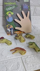 CWVS FINGER DINOSAUR TOYS 5 PCS RUBBERIZED TOY FOR KIDS