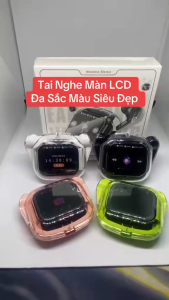 {HOT} Tai nghe bluetooth màn hình LCD cảm ứng đa chức năng Chống ồn chủ động micro đàm thoại rõ nét  bass cực hay