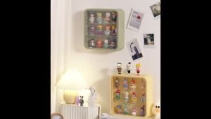 E99 Clear Display Case Display Box Dustproof Storage Showcase Figurines Collection for Toy Dolls Souvenirs Models