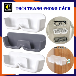 Giá Đỡ Mắt Kính Gắn Tường - Hộp Đựng Mắt Kính Dán Tường Bằng Nhựa PP Cứng Cáp Tiện Lợi Kệ Đỡ Kính Mát
