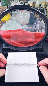 Premium Grade Icy White Jadeite A-Grade Full S925 Silver Adjustable Chain Bracelet