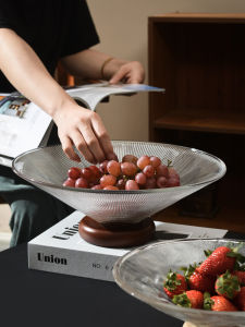 ชามใสสำหรับใส่ผลไม้หรูหรา ชามใสสำหรับใส่ของหวานสำหรับบาร์ ชามใสสำหรับตกแต่งบ้านสไตล์ยุโรป ชามใสสำหรับใส่ผลไม้สำหรับงานแต่งงาน