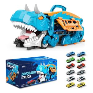Dinosaur Themed Alloy Car Catapult Sliding Track Game Slide Childrens Educational Puzzle Toy Sensory Car Storage Christmas Gift