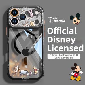 pinsai | winnie the pooh Cute Winnie Design Phone Case Magnetic Rotating Bracket Spring New IPhone17Pro IPhone16ProMax 15pm