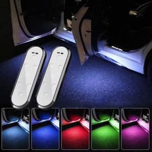 BLALION Car Door Lights LED Welcome Light Magnetic Control USB Charging Auto Open Door Safe Anti-collision Emergency Signal Lamp