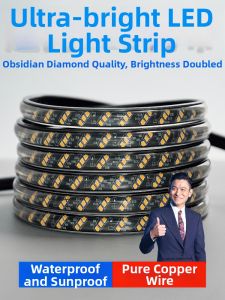 YUANMUXUAN | Ultra-bright Waterproof Outdoor LED Light Strip 220v