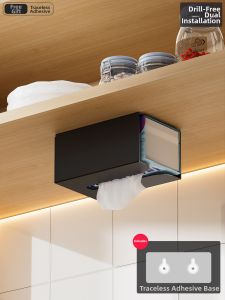 MOSHANG | Wall-mounted Tissue Box Easy Installation Paper Storage