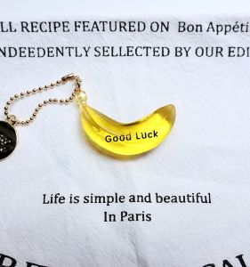 Handmade Banana Keychain Bag Accessory: Original Design Car Decoration & Fashionable Accessories