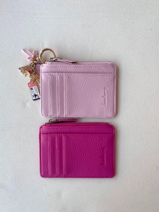 CJY SHOP#8020 Fashion minimalist slim card holder wallet for Women featuring a vertical multi-slot card layout
