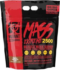MUTANT MASS EXTREME 2500 12LBS FREE SHAKER AND SANDO