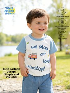 TONGLIANCHUXIN | Cotton Cartoon Short Sleeve T-shirt