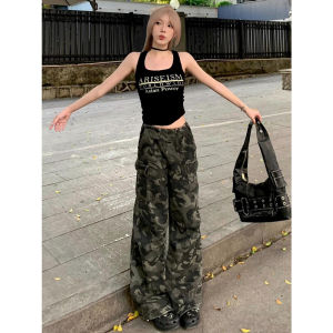 Quần Dài Thường Ngày Cỡ Lớn Phong Cách Mỹ Cho Nữ Mùa Xuân Thu Quần Dài Rộng Rãi Thoải Mái Quần Dài Công Sở Rộng Rãi