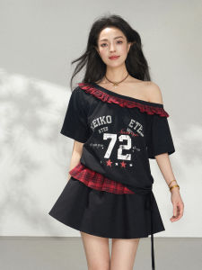 KEIKO | American Sweet and Spicy Style Outfit Set T-Shirt Skirt
