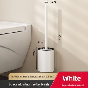 Baoyouni | Wall-Mounted No-Drill Toilet Brush with Long Handle for Comprehensive Cleaning