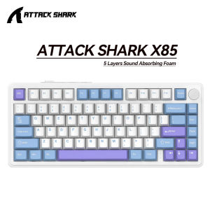ATTACK SHARK | Attack Shark X85 RGB Mechanical Keyboard It supports 2.4G Bluet perfectly compatible with Windows and Mac systems.