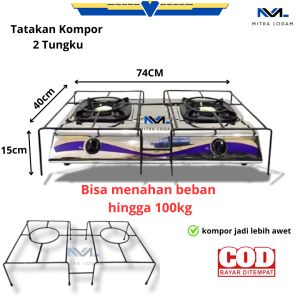 (MURAH) TATAKAN KOMPOR RINNAI TUNGKU 1 DAN TUNGKU 2 | JAGRAK KOMPOR | TATAKAN OVEN
