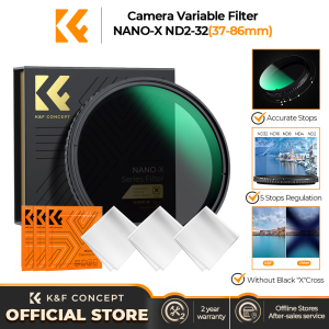 K&F CONCEPT NANO-X ND2-ND32 Variable Lens Filter Equipped with 3 Cleaning Cloths