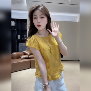 YUFUQING | French Elegant Style Short Sleeve Shirt Womens Loose Casual Summer Top With Lace Hemline High Waist Long Pants A-Line Skirt