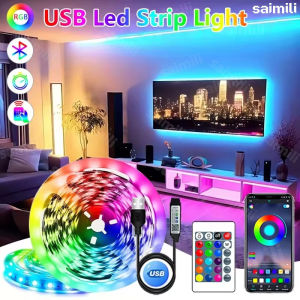 other | LED Strip Lights RGB 5050 LED Strips Bluetooth APP Control Color Changing Cuttable dimmable For Bedroom Room Kitchen Bar