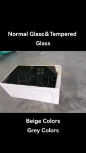 MYHOUSE Coffee Table With Stool Meja Kopi Dengan Bangku(Normal Glass&Tempered Glass)Anti Scratch/Easy Clean