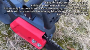 4/8/10/12 Inch Cordless Electric Chainsaw Pure copper Brushless Motor Handheld Pruning Chainsaw Garden Cutting Tool Set