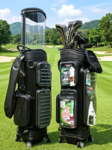 PGM GOLF | Transparent Expandable Golf Travel Bag Anti-Pressure