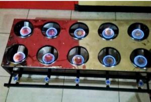 Kompor Surabi Solo / Martabak mini 10 tungku 5 kran