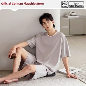 MiiOW | Summer Lightweight Ice Silk Modal Outwear Pajama Set