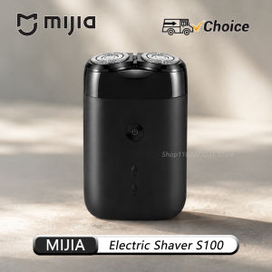 MIJIA | MIJIA Portable Electric Shaver S100 Twin Blade Dry Wet Razor Beard Trimmer Cutter TypeC Rechargeable Men Razors Machine