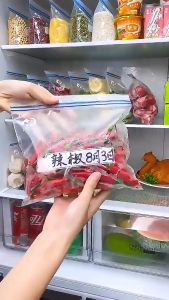 Plastik Ziplock Makanan Sayuran Kantong Klip Kedap Udara Penyimpanan