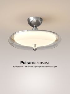 FANZHEN | Semi-hanging High-end Electroplated Chromium Round Lamp