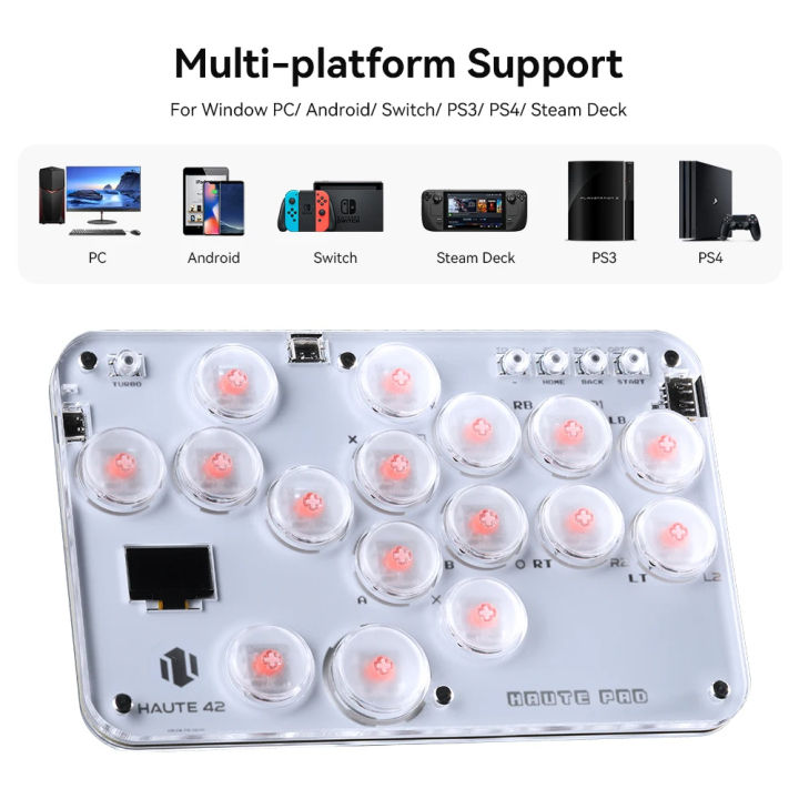 Haute42 Arcade Hitbox Controller Fight Stick PC Joystick Hitbox