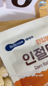 BÁNH BỎNG VIÊN BI NHIỀU VỊ BEBECOOK - BÁNH ĂN DẶM HỮU CƠ CHO BÉ 12M+