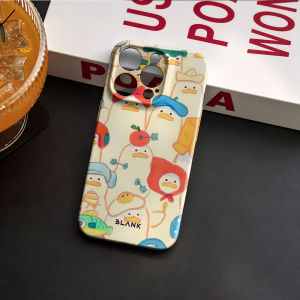 Duck Drinking Soda For iPhone 17 16 15 14 13 Pro Max Air 17e Hard tpu Bumper Cover Coque Case Blank