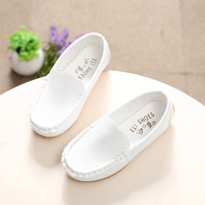 รองเท้าเด็กผู้หญิง รองเท้าทรงเจ้าหญิงประดับคริสตัลฤดูใบไม้ผลิและฤดูใบไม้ร่วง รองเท้าเด็กผู้หญิงแบบสวมหัวกลม วัสดุรองเท้า PU