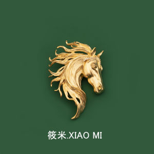 Elegant Vintage Horse Brooch Pin Knight Spirit Stylish Female Accessory Premium Quality Rhinestone Bear Pig Animal Pattern